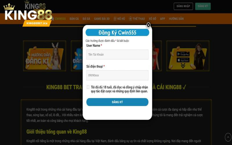 Hướng dẫn tham gia sảnh đá gà tại King88